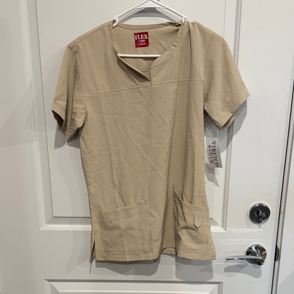 Light Tan Scrub Top